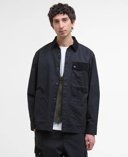 Silverbay Oversized Twill Overshirt Black