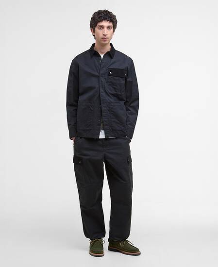 Silverbay Oversized Twill Overshirt Black