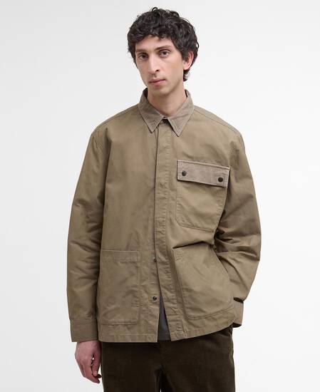 Silverbay Oversized Twill Overshirt British Khaki