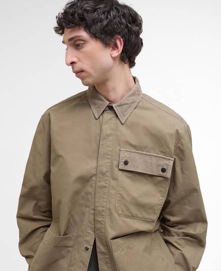Silverbay Oversized Twill Overshirt British Khaki