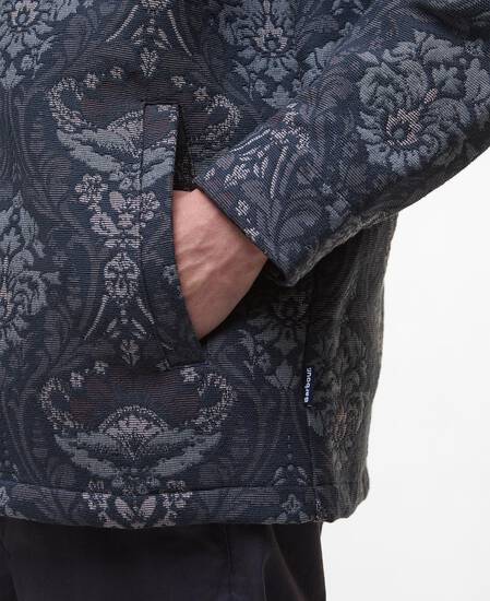 Waterhouse Regular Jacquard Overshirt Navy