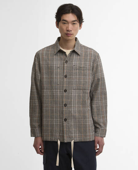 Fife Checked Overshirt Neutral