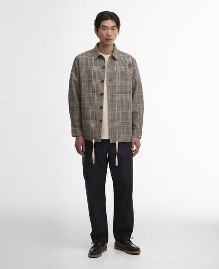Fife Checked Overshirt Neutral