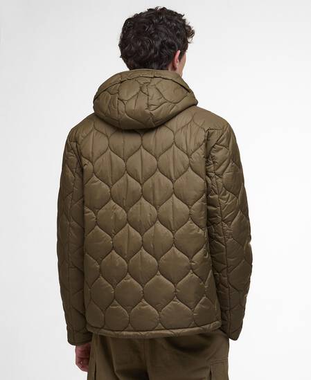 Re-Engineered Hooded Spey Quilted Jacket Beech