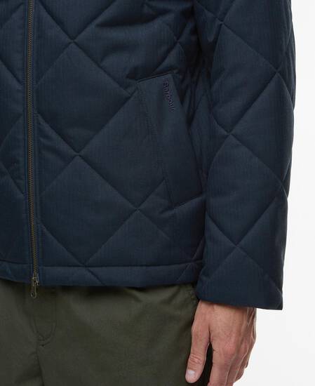 City Harrington Quilted Jacket Navy
