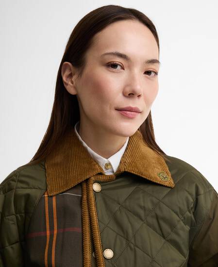 Barbour x Feng Chen Wang Fendale Quilted Jacket Olive