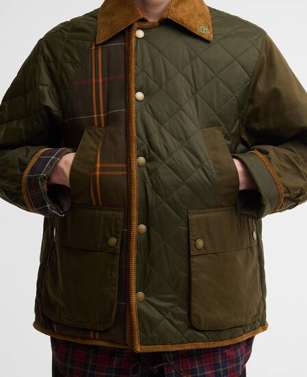 Barbour x Feng Chen Wang Fendale Quilted Jacket Olive