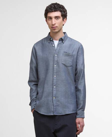 Buckley Tailored Long-Sleeved Shirt Dark Navy