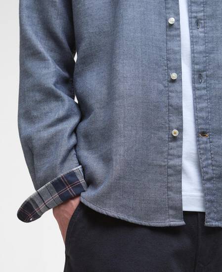 Buckley Tailored Long-Sleeved Shirt Dark Navy