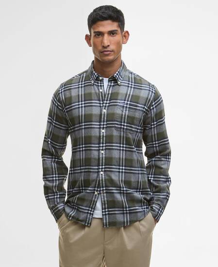 Fallbay Tailored Long-Sleeved Shirt Mid Grey Marl