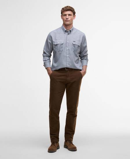 Fenn Regular Gingham Shirt Mallard Green