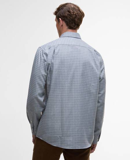 Fenn Regular Gingham Shirt Mallard Green