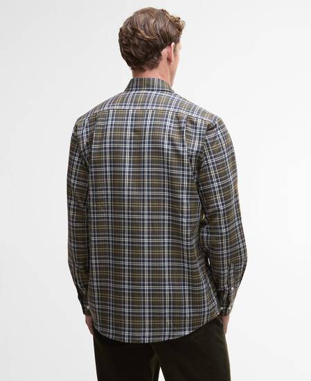 Saldon Thermo-Weave Checked Shirt Olive