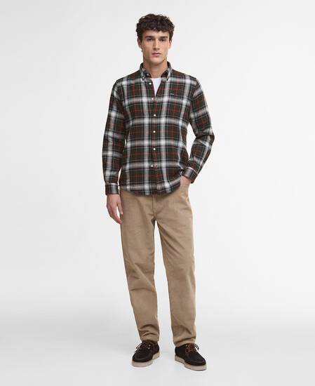 Whernside Tailored Long-Sleeved Shirt Olive