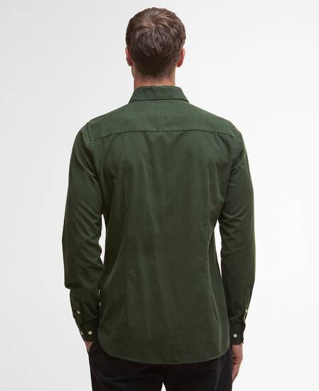 Runnymede Tailored Cord Shirt Forest