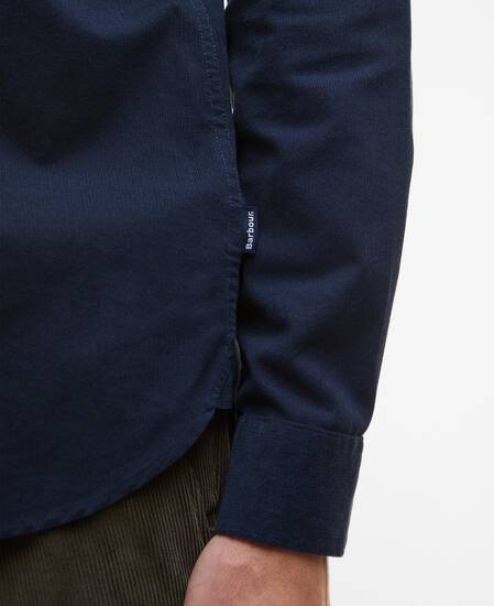 Runnymede Tailored Cord Shirt Navy