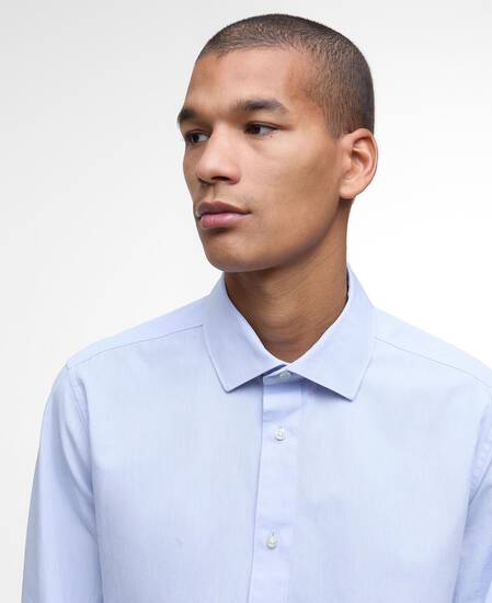 Throckley Oxford Tailored Shirt Sky