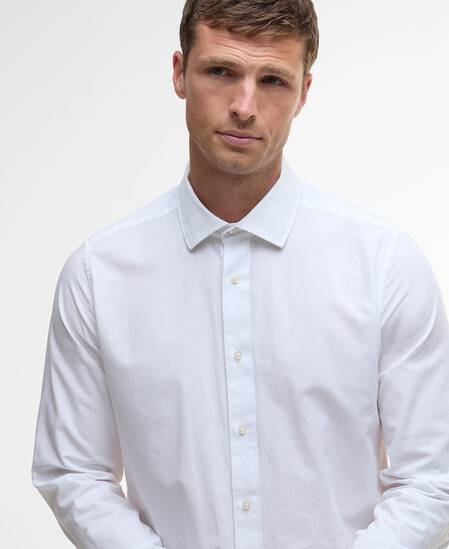 Throckley Oxford Tailored Shirt White