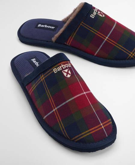 Everitt Tartan Slippers Winterberry Tartan