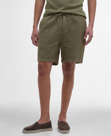 Sandwood Waffle Shorts Light Moss