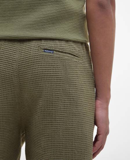 Sandwood Waffle Shorts Light Moss