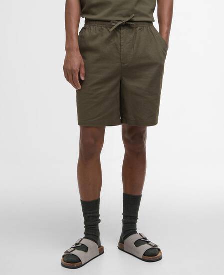 Cotton Linen Relaxed Shorts 