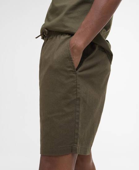 Cotton Linen Relaxed Shorts 