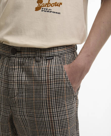 Fife Checked Short Neutral