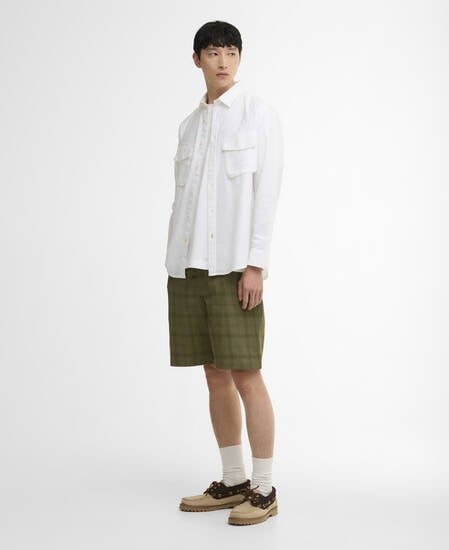 Tunstall Tonal Tartan Short Burnt Olive