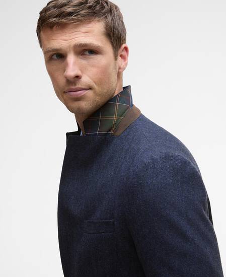 Sutherland Herringbone Blazer Navy