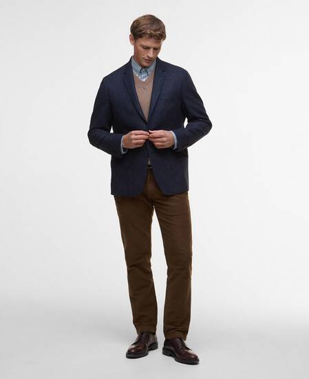 Godfrey Moons Shetland Blazer Navy