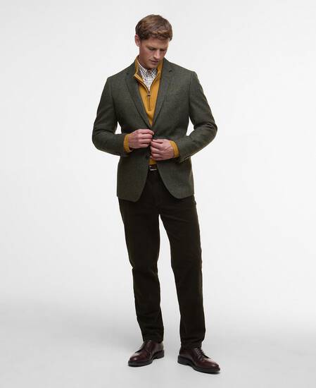 Godfrey Moons Shetland Blazer Olive