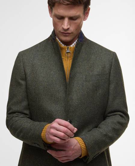 Godfrey Moons Shetland Blazer Olive