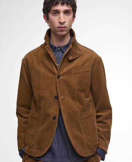 Elmbank Oversized Cord Blazer Beige