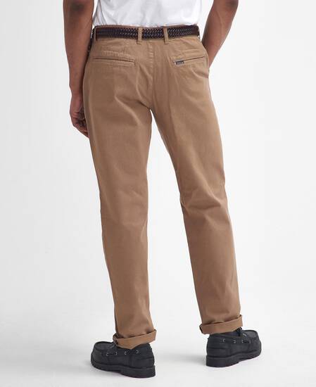 Washed Stretch Tailored Trousers 