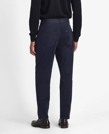 Washed Stretch Regular Trousers 