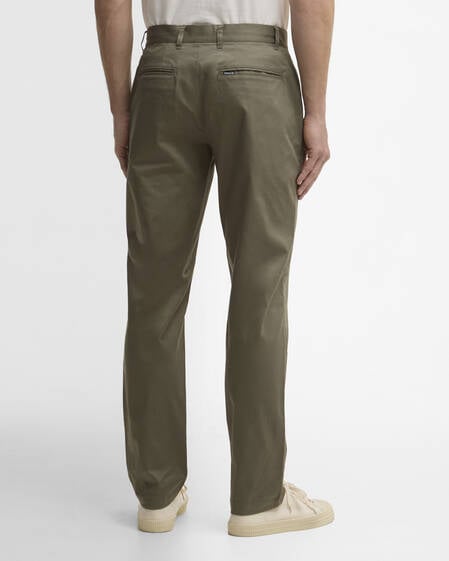 Lightweight Stretch Tailored Chinos Smokey Olive