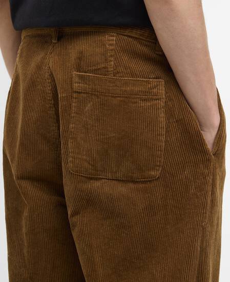 Elmbank Oversized Cord Trousers Beige