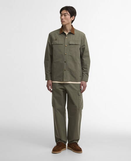 Spey Poplin Relaxed Trouser Archive Olive