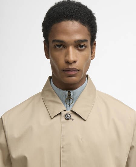 Rokig Lightweight Mac Jacket Washed Stone/Highland Loch