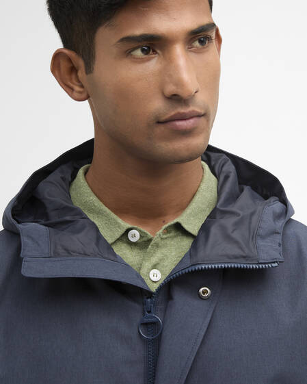 Rokig Hooded Waterproof Mac Dark Navy