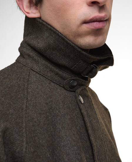 Modified Bedale Wool Jacket Olive