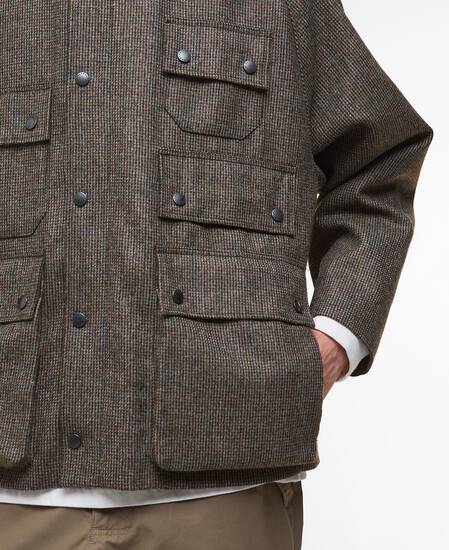 Editor Wool Jacket Olive Check
