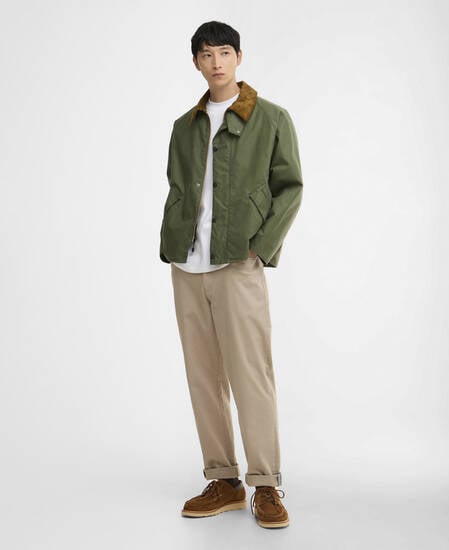 Transport Waxed Jacket Light Moss