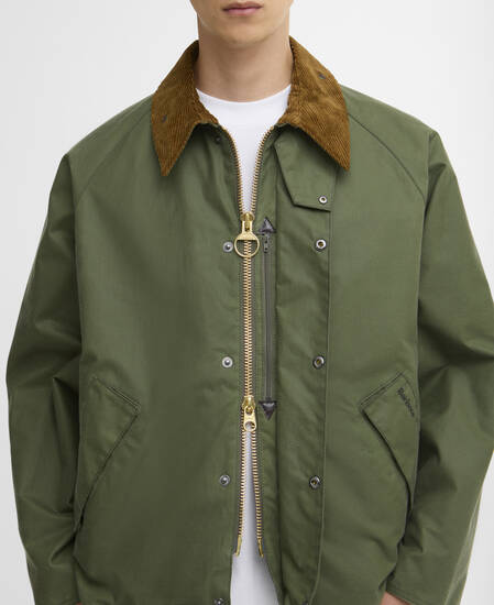 Transport Waxed Jacket Light Moss