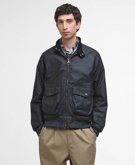 Modern Royston Waxed Jacket Navy