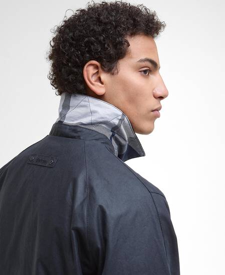 Lorden Waxed Mac Navy