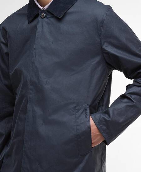 Lorden Waxed Mac Navy
