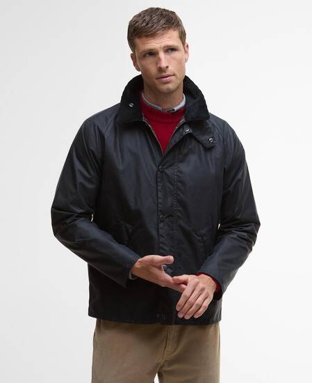 Tracker Waxed Jacket Navy