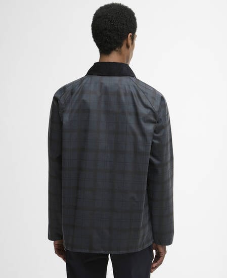 Tartan Ambleside Wax Jacket Navy Tartan